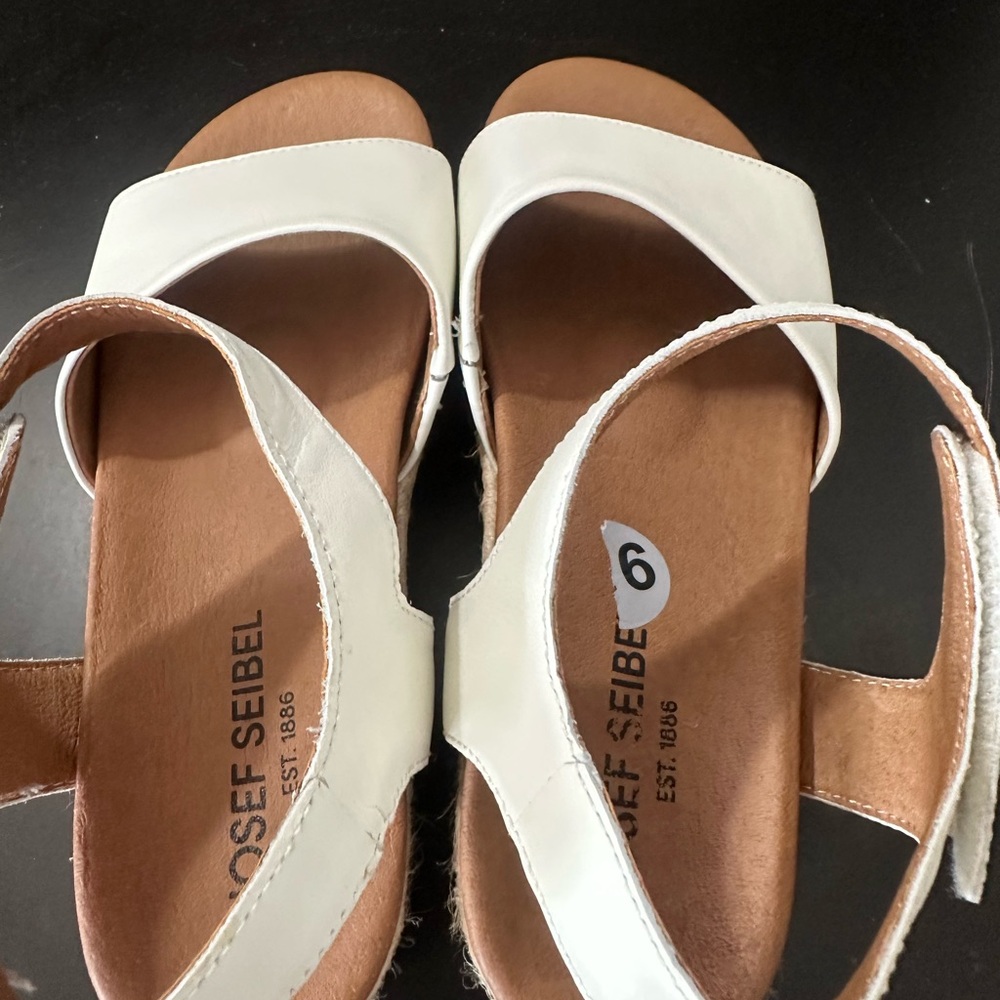 🆕Josef Seibel Miranda Espadrilles Wedges Leather Sandals - Picture 8 of 17